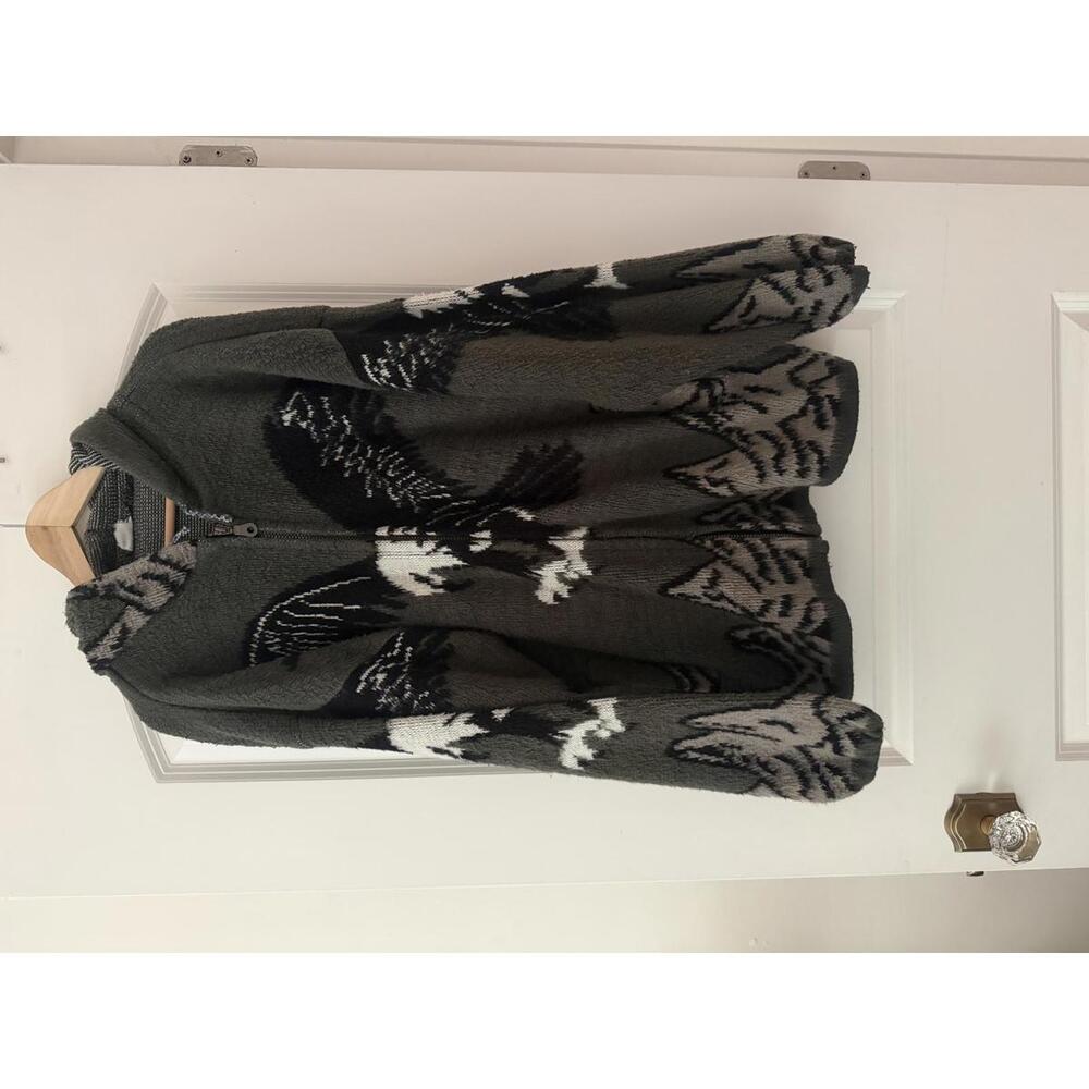 Vintage Tejidos Ruminahui Alpaca Wool Zip Up Sweater